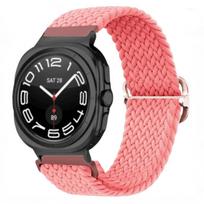 Nertas Nailoninis Kilpos Dirželis Samsung Galaxy Watch Ultra 47mm Sportiniam Kvėpuojančiam Pakeičiamam Apyrankei Galaxy Watch Ultra 2026 Galaxy Ultra 47mm rožinė