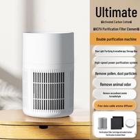 Mother & Baby Safe Air Purifier for Formaldehyde & Smoke Removal with Ion Filtration white