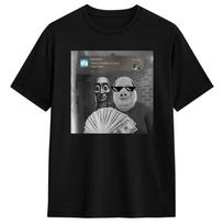 Tung Tung Tung Sahur John Pork Meme Brainrot T-Shirt Summer T-Shirts Mens Cotton O-Neck Plus Size Clothing Short-Sleeved Tops S įvairiaspalvis
