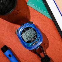 ULTRAK DT495C Chronometras - 100 ratų, 3 eilučių ekranas, tikslus laikmatis lengvosios atletikos treniruotėms juoda