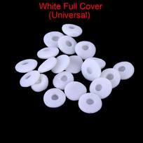 Dirty Proof Anti Slip Disposable Soft Foam Sponge Earpad Earphone Tips Cover Replacement White Full Cover(Universal)