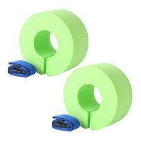 Yousheng 1 Pair Foam Aquatic Cuffs for Adults Kids Water Aerobics Float Ring Workout Ankle Arm Belts with Quick Release for Swimming Fitness Training šviesiai žalios spalvos