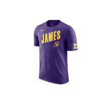 Nike Los Angeles Lakers LeBron James Sports T-Shirt Men Tops Purple AH0078-551 S