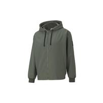 Puma Casual Drawstring Fleece-Lined Hoodie Jacket Men Outerwear Dark-Green 530273-64 M gray