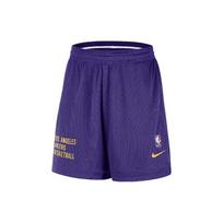 Nike Los Angeles Lakers Letter Print Loose American Straight-Leg Slit Basketball Pants Men Bottoms Purple DX9700-504 S