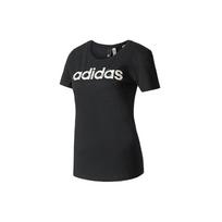 Adidas Originals Special Linear Letter Print Sports Style Crew Neck Short Sleeve T-Shirt Women Tops Black BP8378 XS black