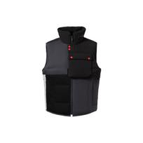 Li Ning High Neck Fitted Zipper Down Vest Men Vests Black Gray AMRR043-1 L