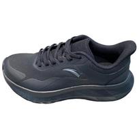 Anta Fashion Versatile Shock Absorbing Wear Resistant Low Top Casual Running Shoes Men sneaker Black 112435549-3 41 black