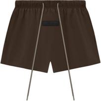 Fear of God Essentials Running Short Wood Women Bottoms Brown 160SU243016FW M gray