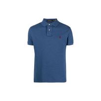 Polo Ralph Lauren Solid Logo Embroidered Short Sleeve Polo Shirt Men tops Navy-Blue 710680784-046 XS blue