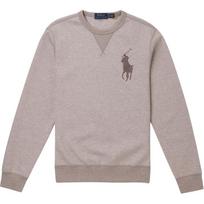 Polo Ralph Lauren FW25 Solid Big Pony Logo Embroidered Reversible Crewneck Sweatshirt Men sweatshirt MNPOKNI16823832-250 S