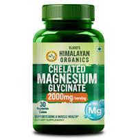 Vlado's Himalayan Organics Magnesium Glycinate 2000 mg Vegetarian Tablets for Muscle, Nerve, Sleep Support