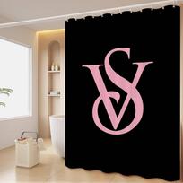 V-Victorias-Fashion-S-Secret White Shower Curtain, Bathroom Decorative Shower Curtain, Waterproof Shower Curtain With Hooks 90x180cm