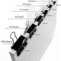 Bambalio Binder Clips 25Mm Black Set Of 6 Dozen (72 Pieces) 25 juoda
