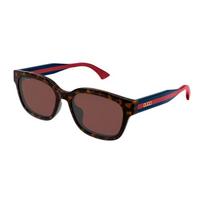 Gucci Logo Rectangular Sunglasses Men sunglasses Tortoise GG1872SK002 Dust Bag+Eyeglass Case (Random Color)