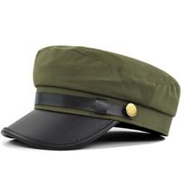 Autumn and Winter Versatile Beret Retro Flat Top Visor Small Face Black Painter Hat Fashion Hat Classic Versatile Adjustable 56-58cm
