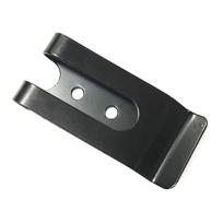 Double Holes Loop Clasp Accessories Metal Belt Clip Buckle Spring Hook Belt Clip for Belt Bag Leather DIY for Wallets Pouches juoda