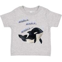 Inktastic Whale, Whale, Whale Cute Orca Pun Toddler kids boys T-Shirt Sea Life Killer Kid 150