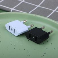 2 vnt. ES adapteris Kelioninis keitiklis Adapteris Amerikos Kinijos JAV į ES kištuką Euro kištuką Elektros adapteris Kintamosios srovės elektros lizdas juoda