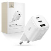 Tech-Protect NCA100W-GAN-AVS 3 prievadų tinklo įkroviklis PD 3.2 100W / QC3.0 baltas