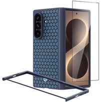 Benks Dėklas Magnetic Armor Grid Pro Grand Combo (C.K.FL.SA.BE.C051) skirtas Samsung Galaxy Z Fold 8 Ultra mėlynos spalvos