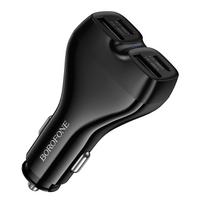Borofone automobilinis įkroviklis BZ35 Leader – 2 x C tipo + 2 x USB – PD 30W juodos spalvos