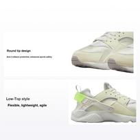 Nike Huarache Run 2.0 GS Sea Glass Lime Blast Kids Sneakers Cream Light-Iron-Ore Summit-White FV5603-003 38