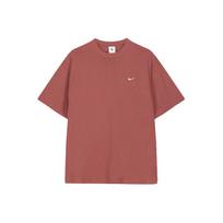 Nike Lab Solo Swoosh Essential Sports Short Sleeve T-Shirt Men Tops Cedar-Red DA0321-661 XS