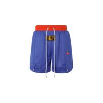 Puma Childhood Dreams Color Block Striped Logo Drawstring Basketball Shorts Men Shorts Gem-Blue 539922-01 L