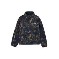 Nike ACG Glacier Print Stand Collar Half Zip Fleece Jacket Women Jacket Dark-Smoke-Grey DJ1276-437 XS black