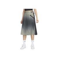 Nike Sportswear Tech Pack Gradient Webbing Belt Elastic Outdoor Sports Casual Long Skirt Women skirts Dark-Smoke-Grey HF0815-070 XS gray