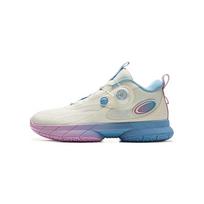 Li Ning Kids Comfortable Sports Non-Slip Shock Absorbing Wear-Resistant Rebound Breathable Basketball Shoes Kids Basketball Shoes White YKBU092-9 37 gray