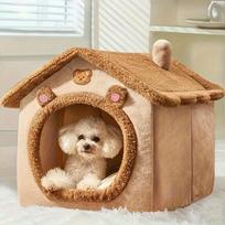 All-Season Pet Villa: Arctic & Fleece, Washable, Non-Slip. For Cats & Small Dogs. Cozy & Enclosed. Shop Now! S ruda