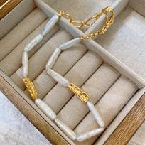 Four Seasons Jewelry Natural Freshwater Baroque Toothpick Pearl Necklace Women'S Light Luxury Niche French Retro Special-Shaped No