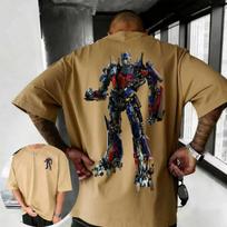 202526 Summer Transformers Graphic 100 Cotton Printed Tshirt for Men Hasbro Brand Children and Unisex Breathable Loose Casual S