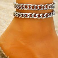 Bohemian Style Cuban Chain Anklet for Women - Simple, Cool Foot Jewelry