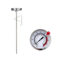 280°C Nerūdijančio plieno orkaitės termometrai su ciferblatu, pastatomi, temperatūros matuoklis, virtuvės įrankis, kepsninės, karšto maisto termometrai gray