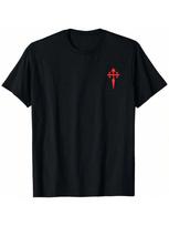Cross Of St. James Order Of Santiago T-Shirt S įvairiaspalvis