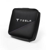 Car Charging Gun Leather Bag Storage Box Auto Accessories For Tesla SpaceX Model 3 Y S X Y-Eur Highland Roadster Bonina Coil