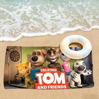 Game Talking T-Tom And F-Friends Towel Drying Bath Towel Applicable To Light Swimming Camping Yoga Beach Out STJ40x70CM