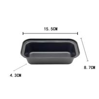 LMETJMA Nonstick Baking Bread Loaf Pan Carbon Steel Toast Bread Pan Tin Kitchen Rectangle Bakeware for Brownies Meatloaf JT233 black