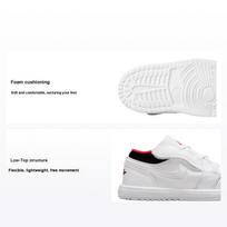 Air Jordan 1 Low ALT TD balti infraraudonųjų spindulių 23 sportbačiai kūdikiams juodi CI3436-160 22