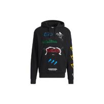 Adidas Originals Trefoil Fangtastic Series Disney Mickey Print Sport Pullover Hoodie Men Tops Black H37060 XXS