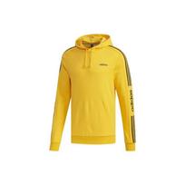 Adidas Neo Essential 4-Stripes Knit Hoodie Men Sweatshirt Gold EI4674 M