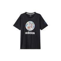 Adidas Neo X Keith Haring Cartoon Logo Print Sports Short Sleeve T-Shirt Unisex Tops Black HD7271 XL