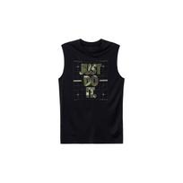 Nike Round Neck Letter Print Casual Sleeveless Vest Men Tops Black FJ2449-010 M