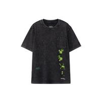 Li Ning X Disney Muppets Kermit Series Frog Pattern Printed Loose Round Neck Short Sleeve T-Shirt Men Tops Black AHSR835-2 M
