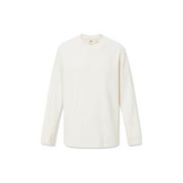 Levis FW23 Solid Color Crew Neck Pullover Long Sleeve Sweatshirt Men sweatshirt White A1851-0010 XL