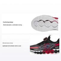 Anta Kids Energy Ring 8.0 Low Top Running Shoes Kids running shoes Black Red 312245581N-16 41