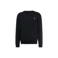 Polo Ralph Lauren FW22 Logotipo Siuvinėtas Apvalios Kaklo Ilgomis Rankovėmis Megztinis Vyriškas megztinis Juodas 710888284-003 S black
